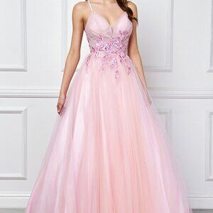 Formal dress. Prom party pink or green new long gala quinceanera pageant gown